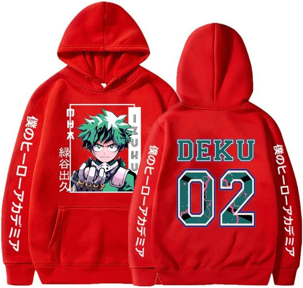 Men's Deku Sweatshirt Loose and Comfortable Pullover Sweatshirt 2024 Spring and Autumn Daily Streetwear Casual Hoodie S-3XL